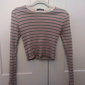 Brandy Melville Long sleeve crop top size S
